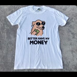 Unisex White Fun T-Shirt Size small. PRICE DROP